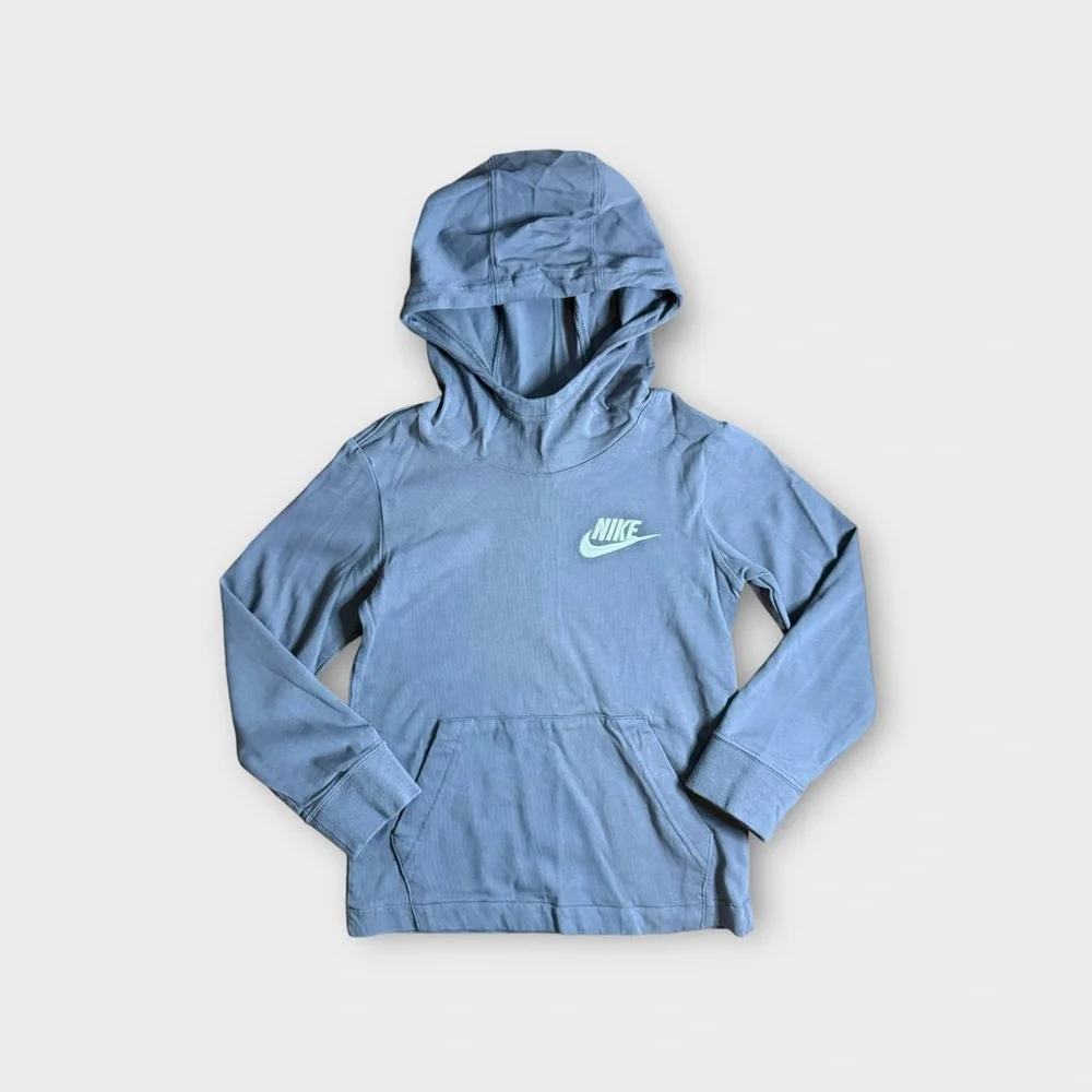 Nike Gray Cowl Neck Hoodie Pullover Sweatshirt